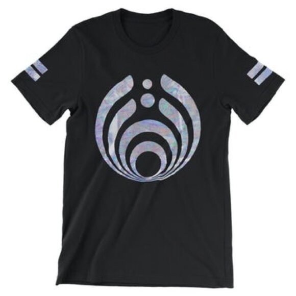 BASSNECTAR Men's Short Sleeve T-Shirt Black Foil Size Large - Picture 1 of 5